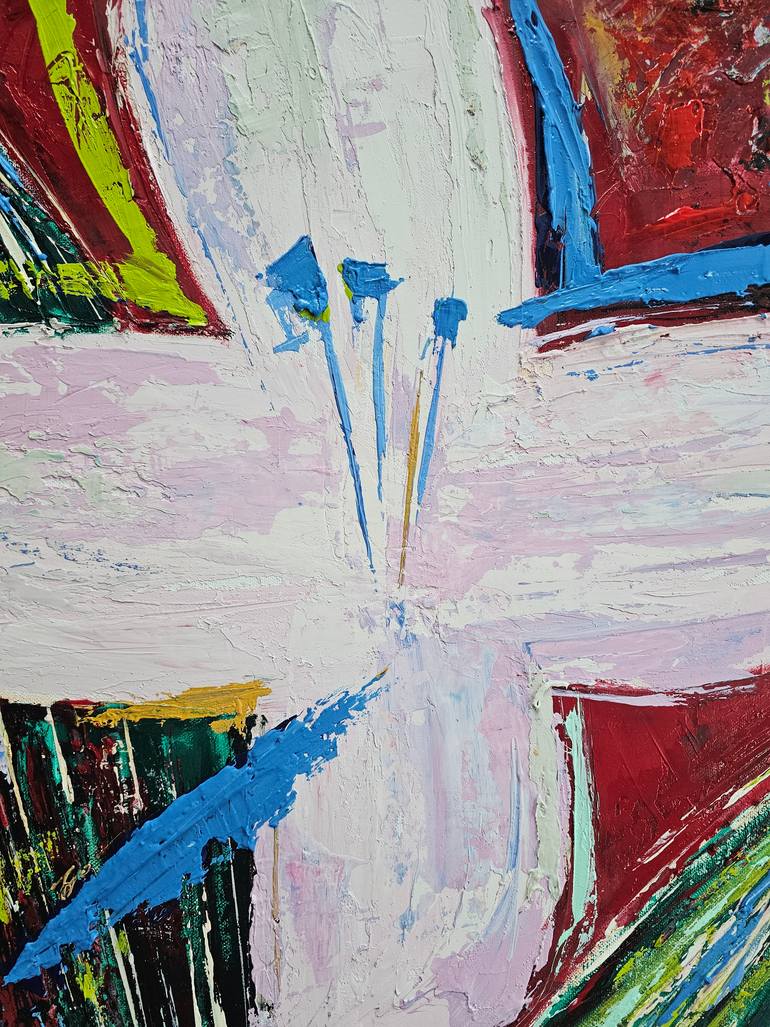 Original Art Deco Floral Painting by Eun-Hye Seo