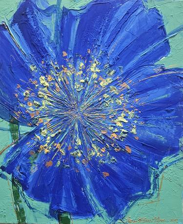 Original Abstract Floral Paintings by Eun-Hye Seo