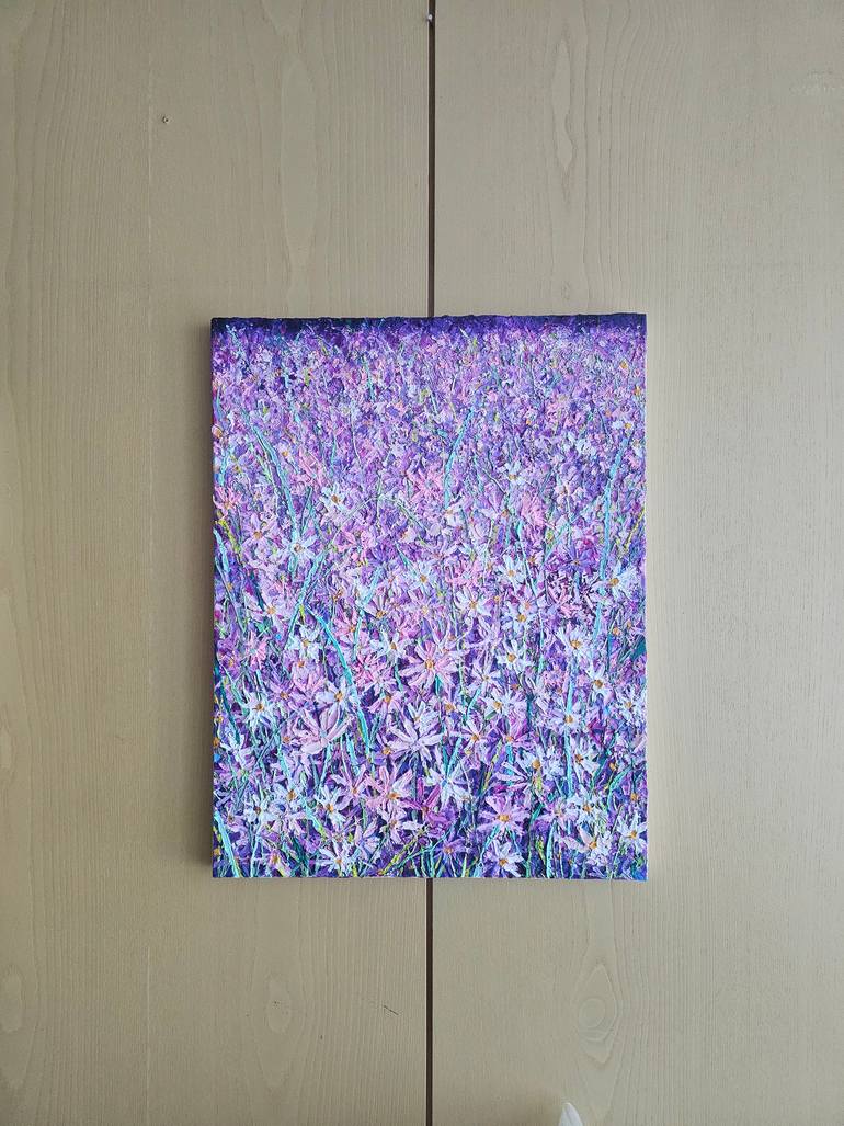 Original Abstract Garden Painting by Eun-Hye Seo