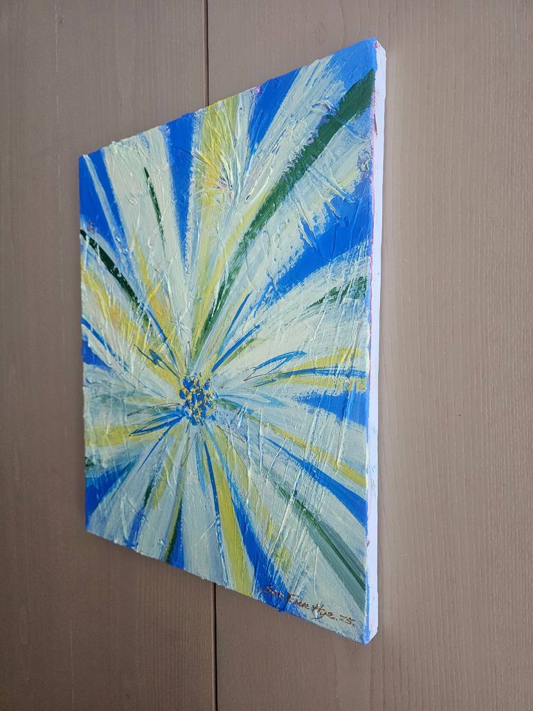 Original Abstract Floral Painting by Eun-Hye Seo