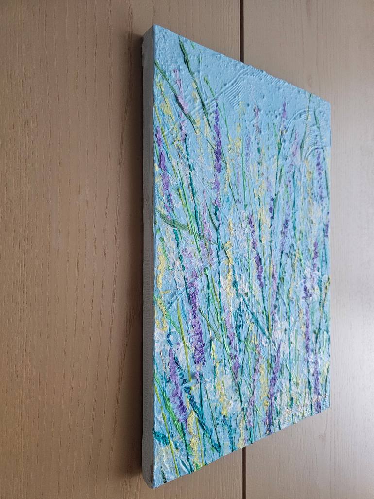 Original Abstract Floral Painting by Eun-Hye Seo