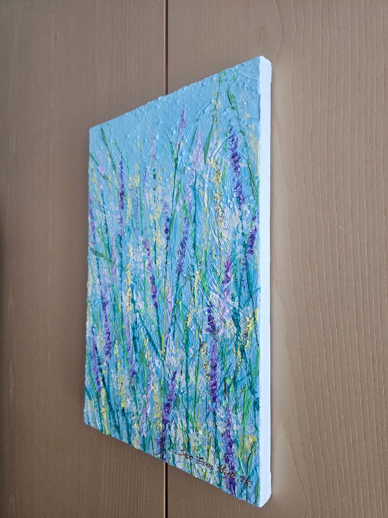 Original Abstract Floral Painting by Eun-Hye Seo