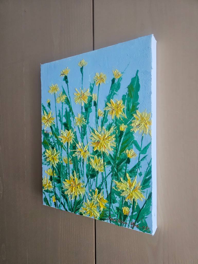 Original Abstract Floral Painting by Eun-Hye Seo