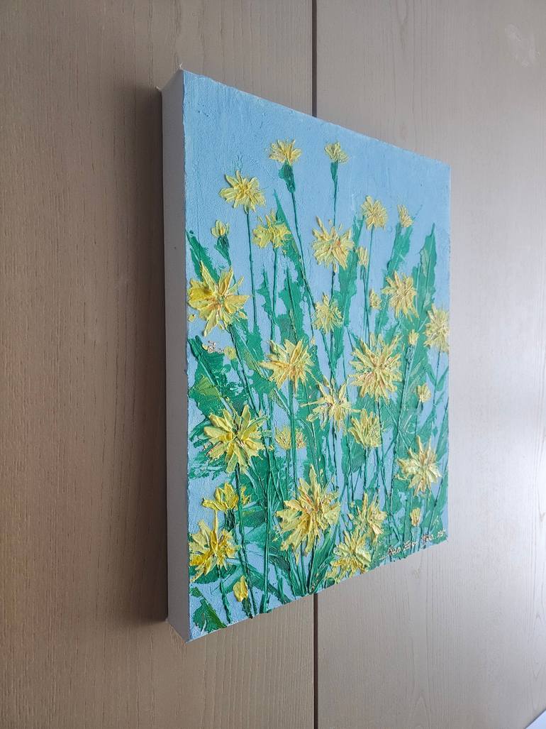 Original Abstract Floral Painting by Eun-Hye Seo