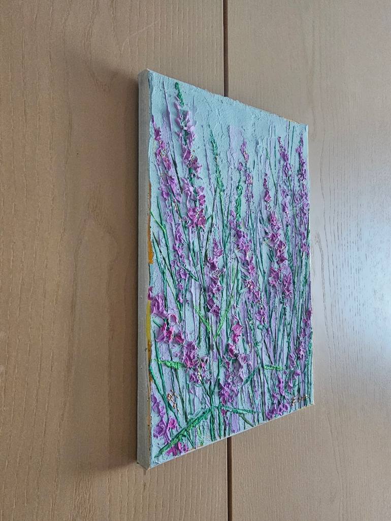 Original Abstract Floral Painting by Eun-Hye Seo