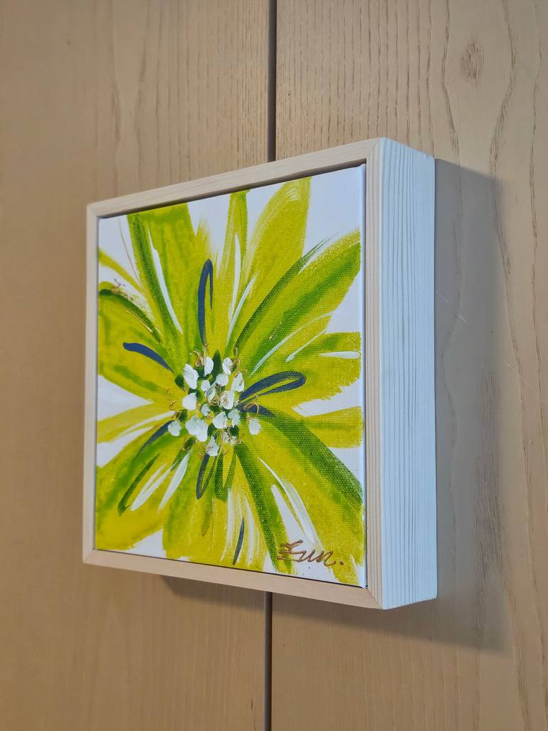 Original Abstract Floral Painting by Eun-Hye Seo