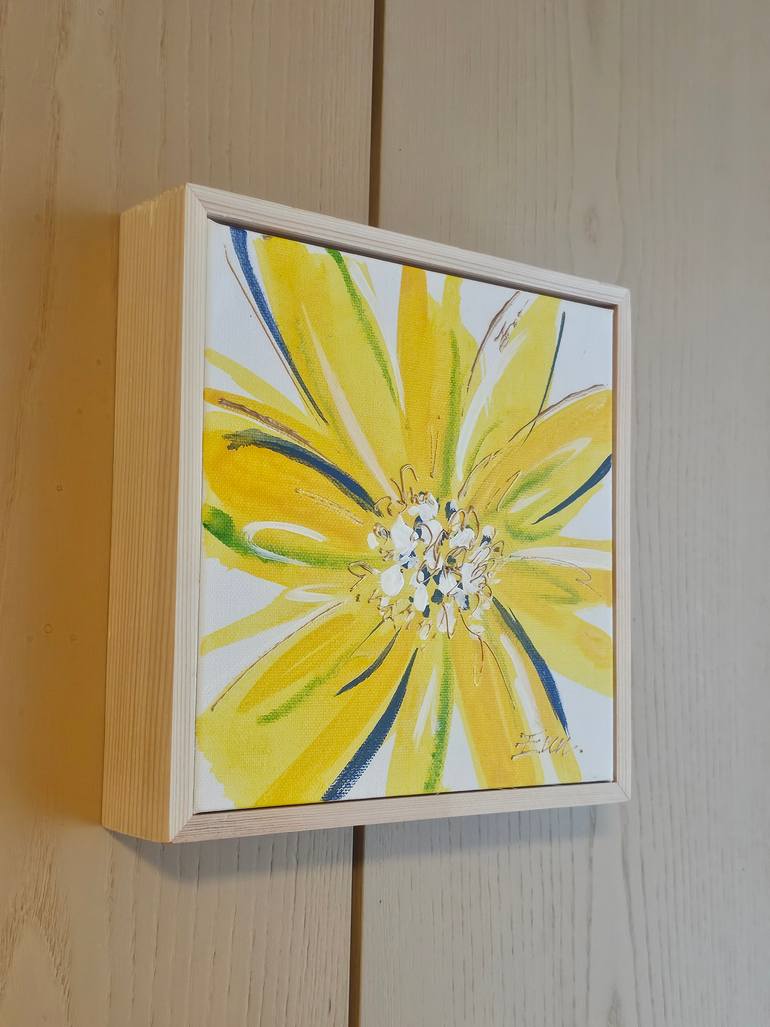 Original Abstract Floral Painting by Eun-Hye Seo