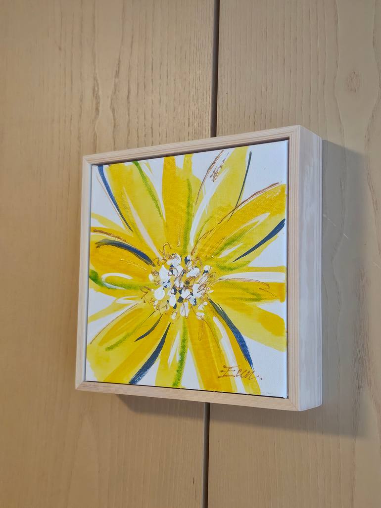 Original Abstract Floral Painting by Eun-Hye Seo