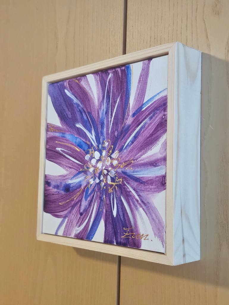Original Abstract Floral Painting by Eun-Hye Seo