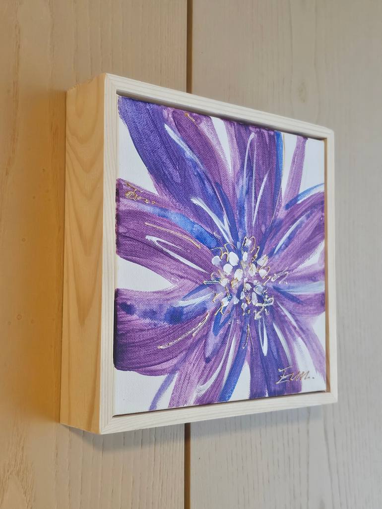 Original Abstract Floral Painting by Eun-Hye Seo