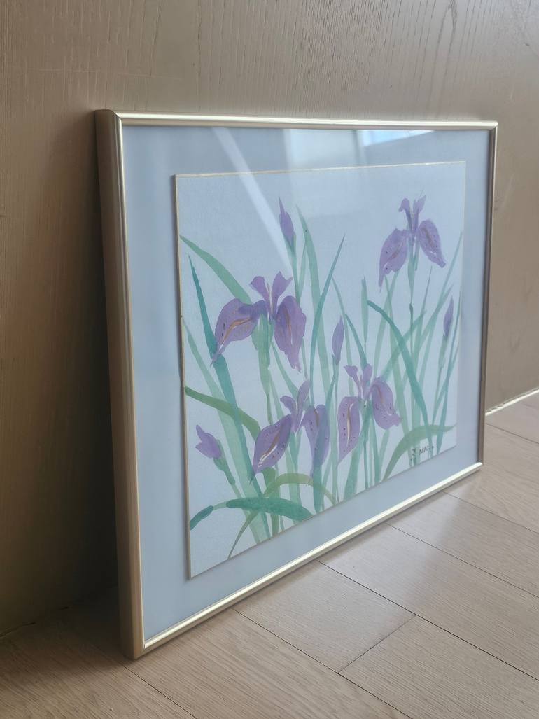 Original Abstract Garden Drawing by Eun-Hye Seo