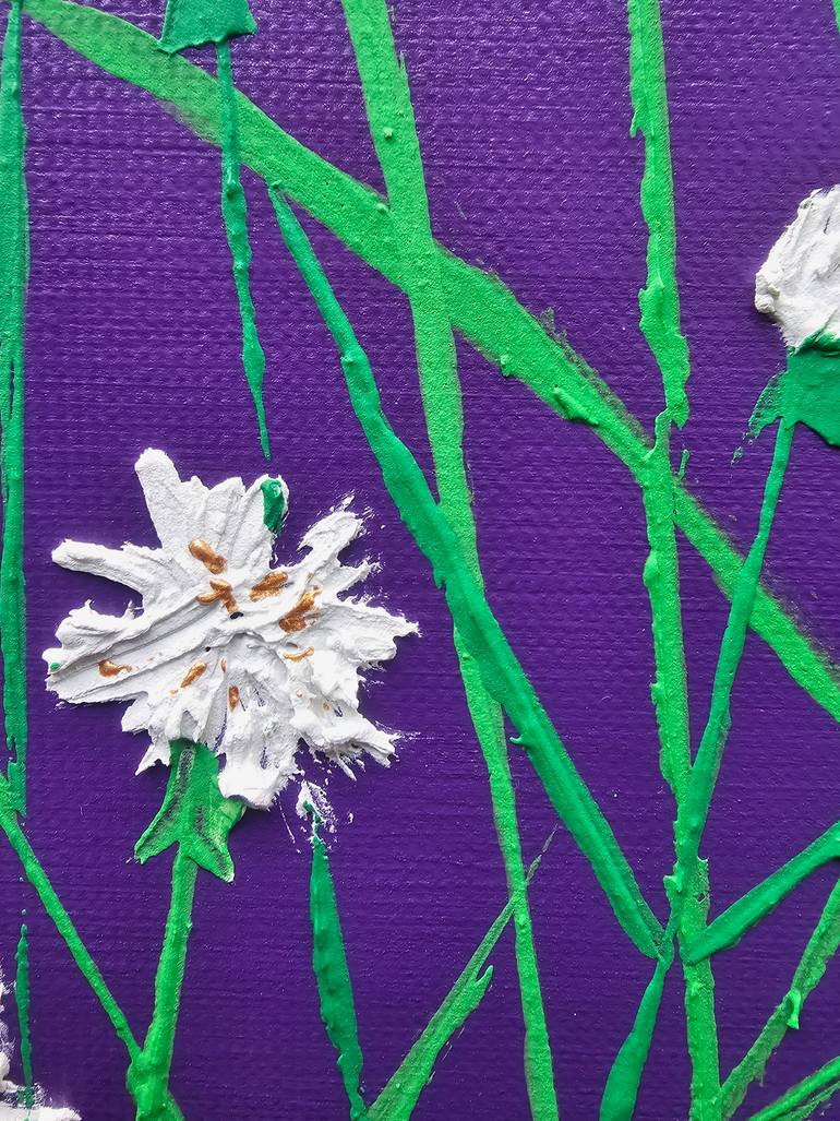 Original Abstract Floral Painting by Eun-Hye Seo
