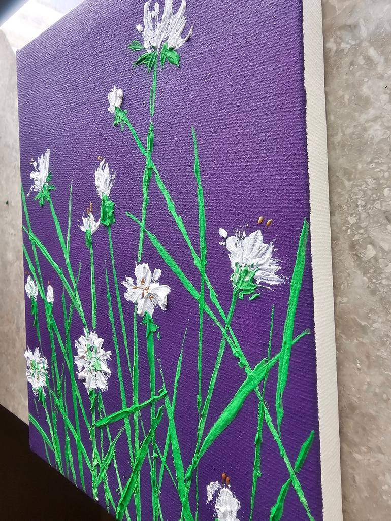 Original Abstract Floral Painting by Eun-Hye Seo