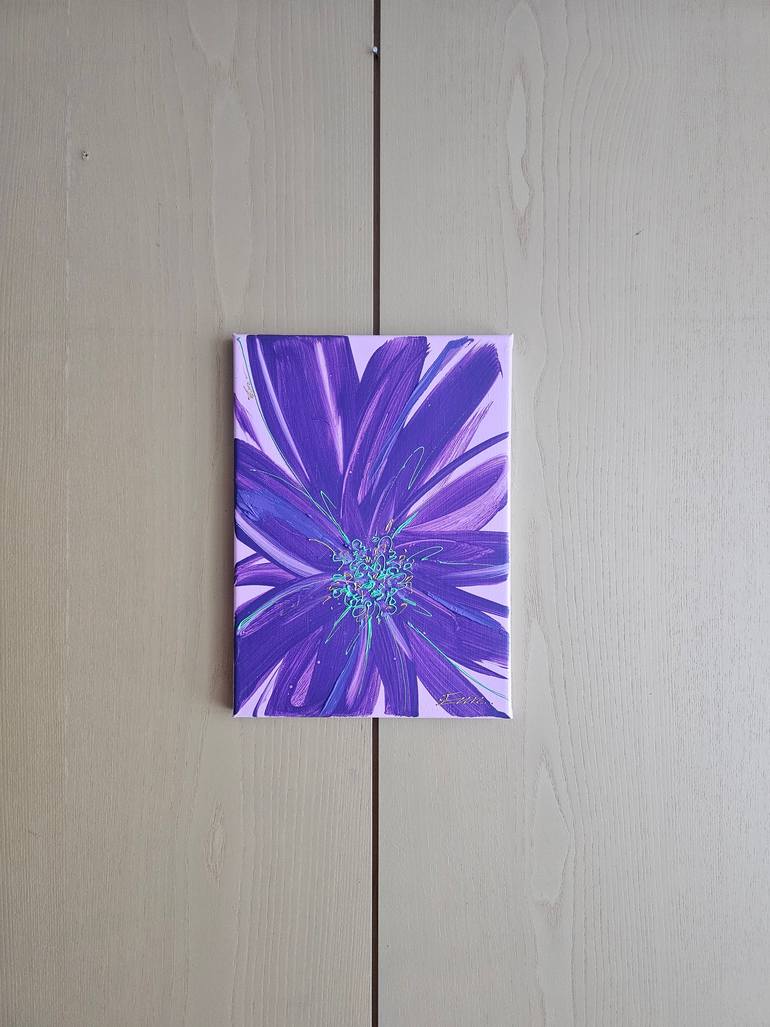 Original Abstract Floral Painting by Eun-Hye Seo