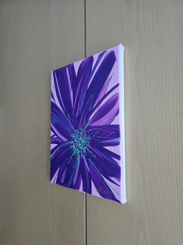 Original Abstract Floral Painting by Eun-Hye Seo