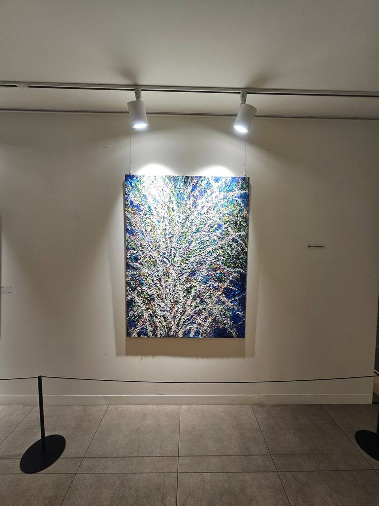 Original Abstract Floral Painting by Eun-Hye Seo