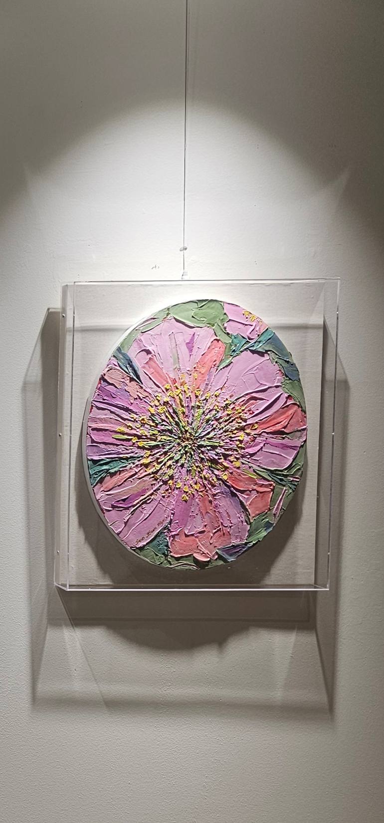 Original Abstract Floral Painting by Eun-Hye Seo