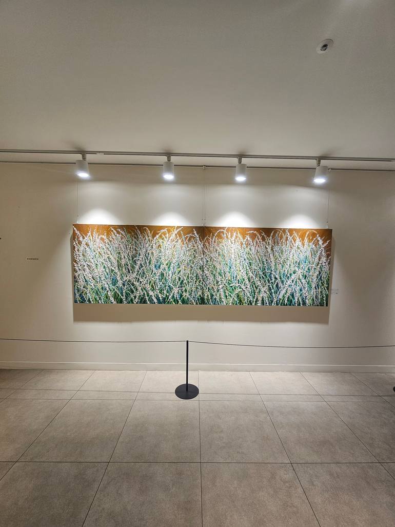 Original Abstract Floral Painting by Eun-Hye Seo