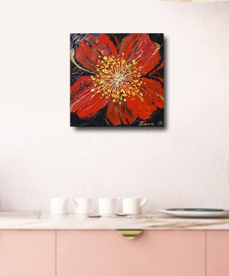 Original Fine Art Floral Painting by Eun-Hye Seo