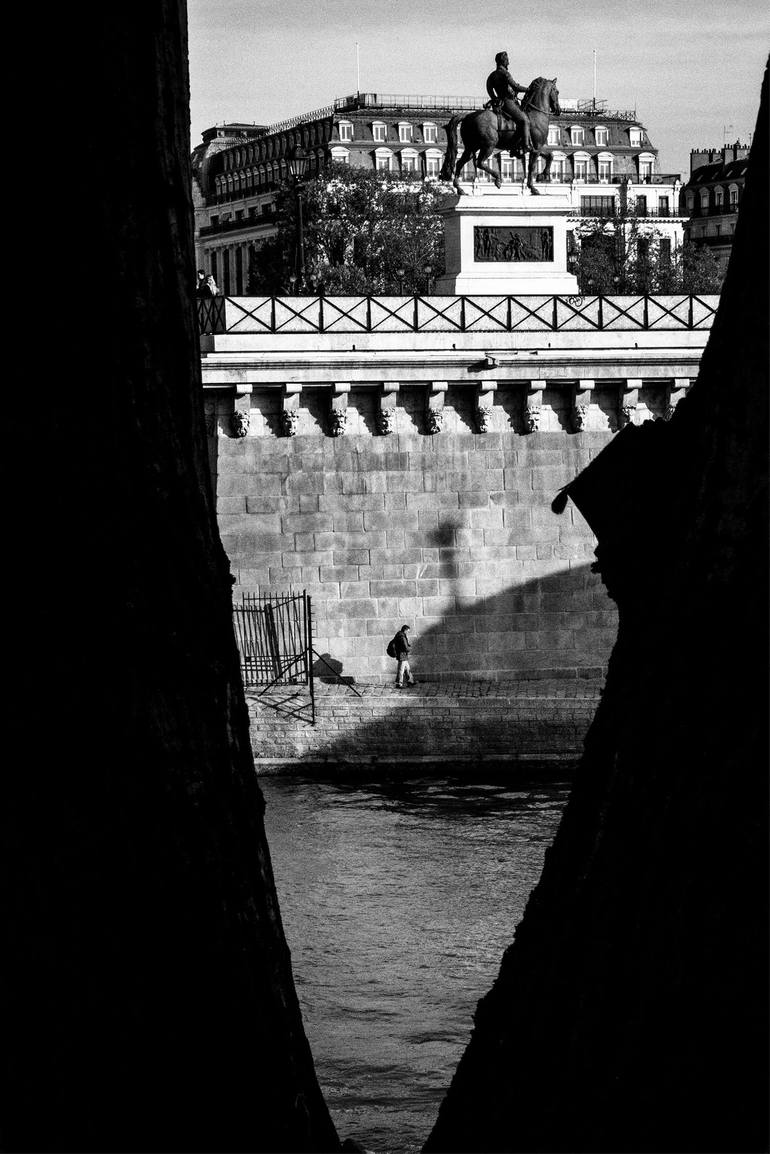 Original Landscape Photography by Ulf Finndahl | Black & White Art on Paper | Guardian of the Seine