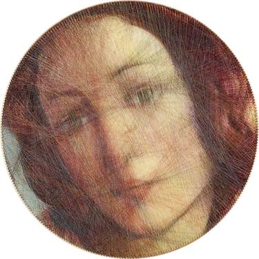 Vintage portrait of Venus, The Birth of Venus, Botticelli thumb