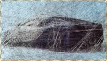 Supercar Bugatti Chiron, Modern Art thumb