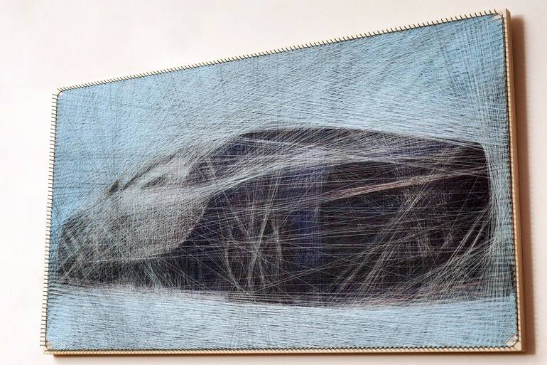 Original Car Mixed Media by Vistul Art