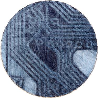 Modern minimalist painting of Printed Circuit Board PCB thumb