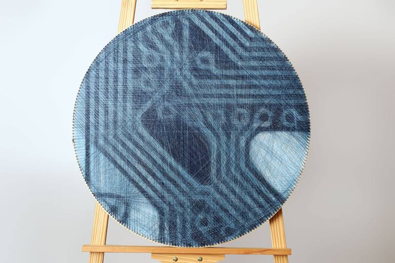 Original Abstract Science/Technology Mixed Media by Vistul Art