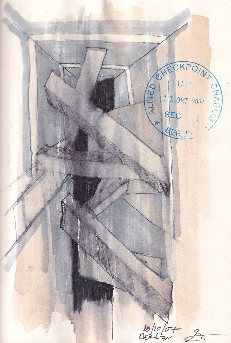 Original Conceptual Architecture Collage by Gerald Knowles