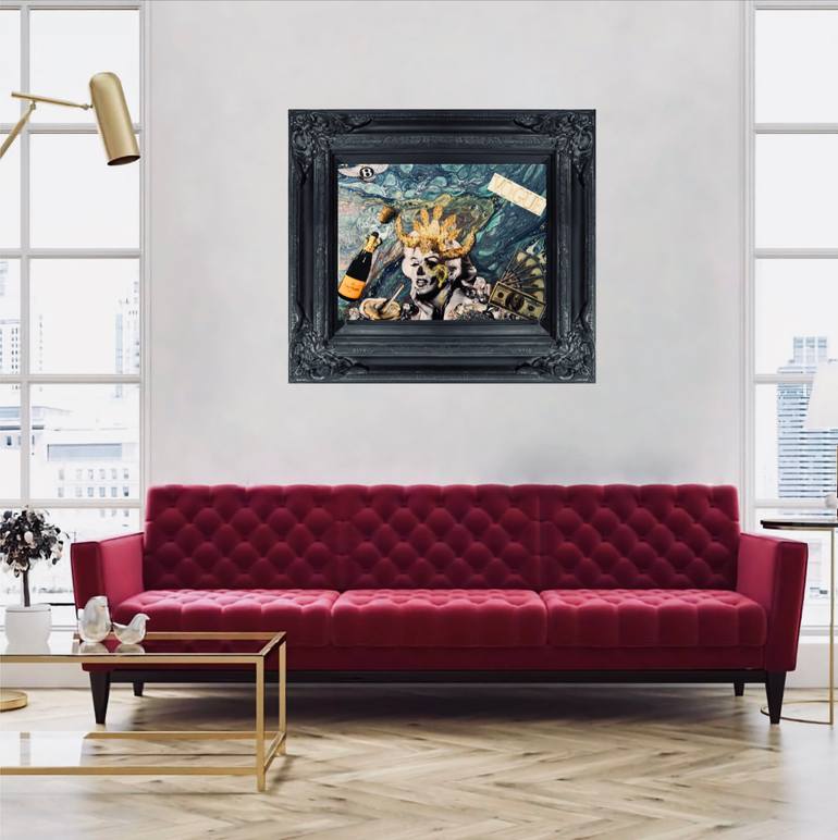 Original Art Deco Pop Culture/Celebrity Collage by Janelle Kelley