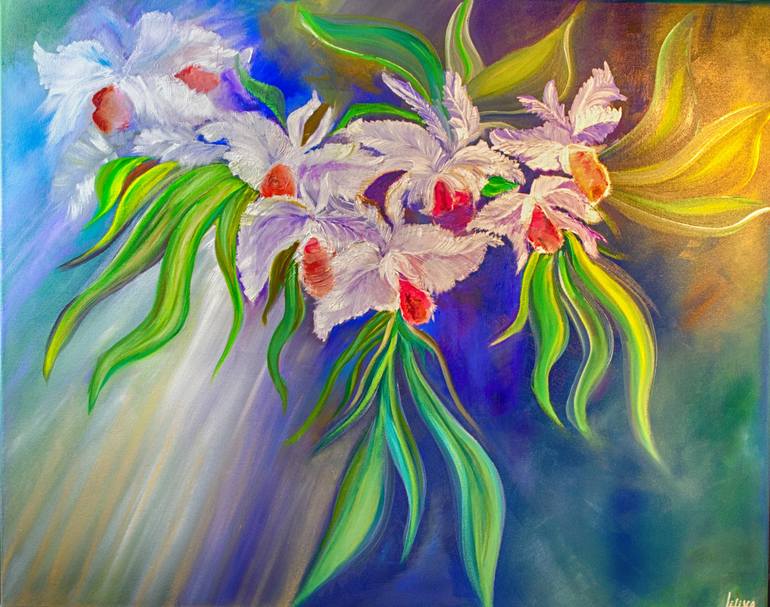 Original Floral Painting by Liliya Kosilova