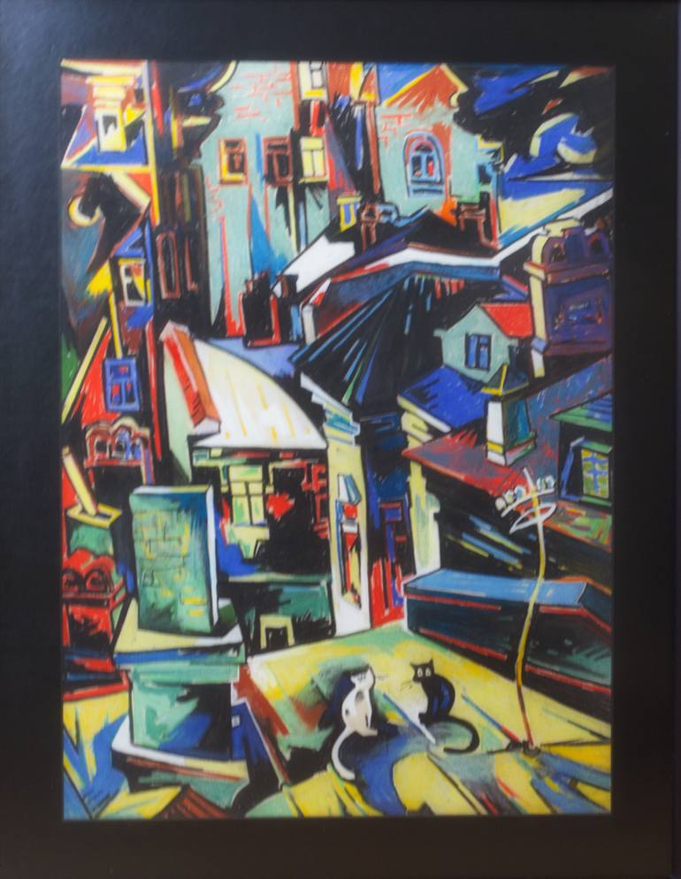 Original Abstract Expressionism Abstract Painting by Liliya Kosilova