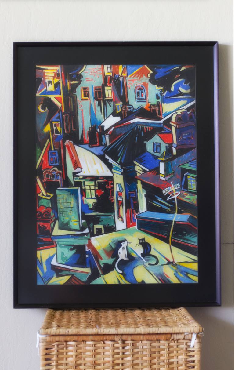 Original Abstract Expressionism Abstract Painting by Liliya Kosilova