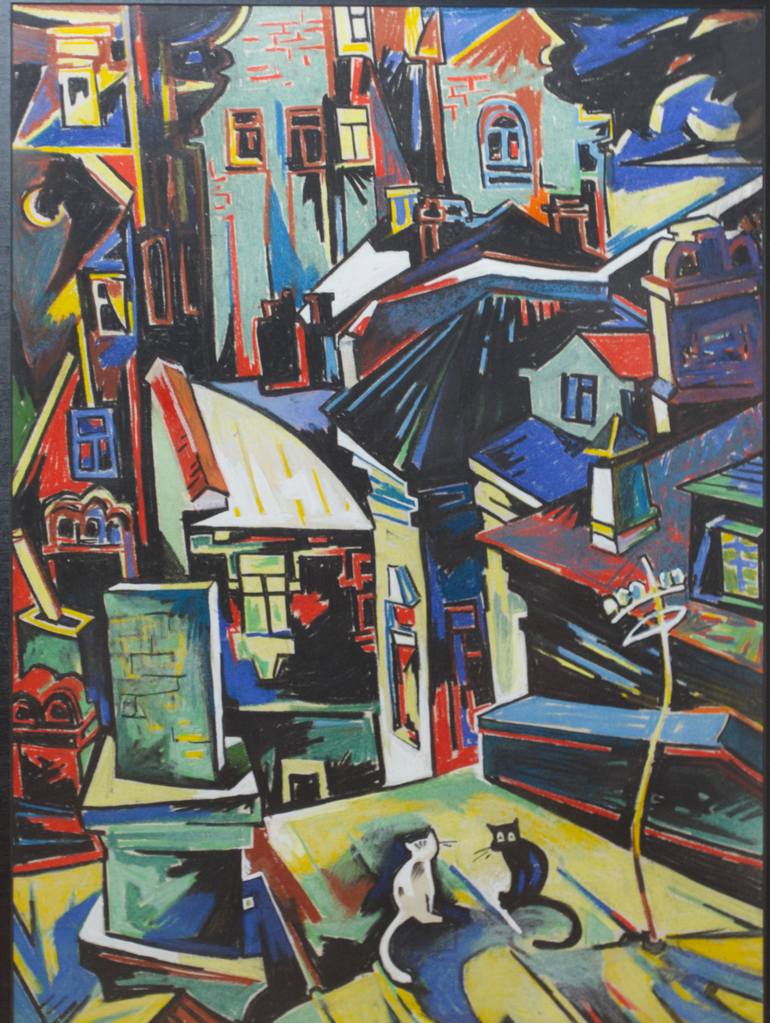 Original Abstract Expressionism Abstract Painting by Liliya Kosilova