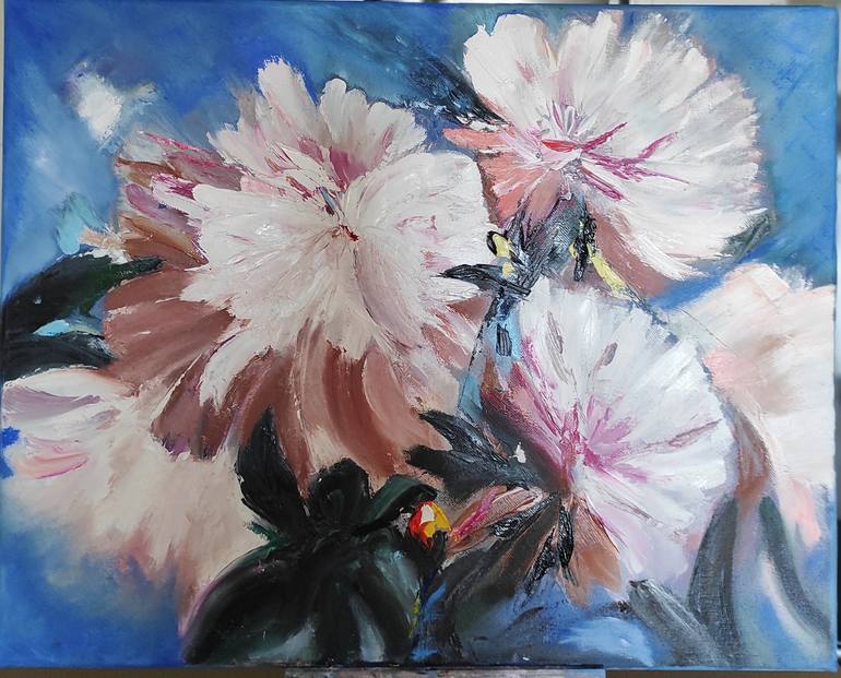 Original Fine Art Floral Painting by Liliya Kosilova