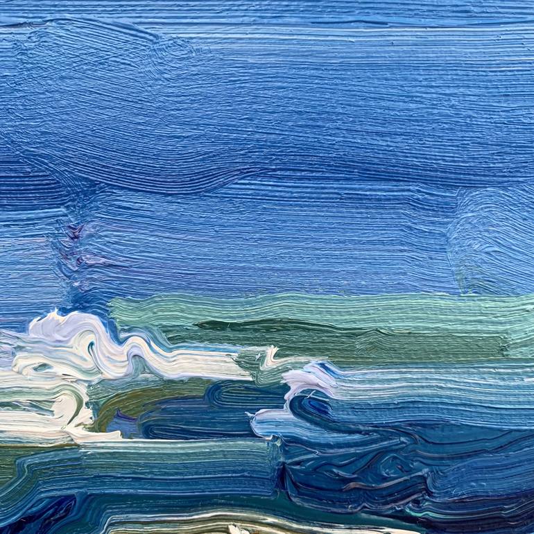 Original Fine Art Seascape Painting by Ekaterina Glazkova