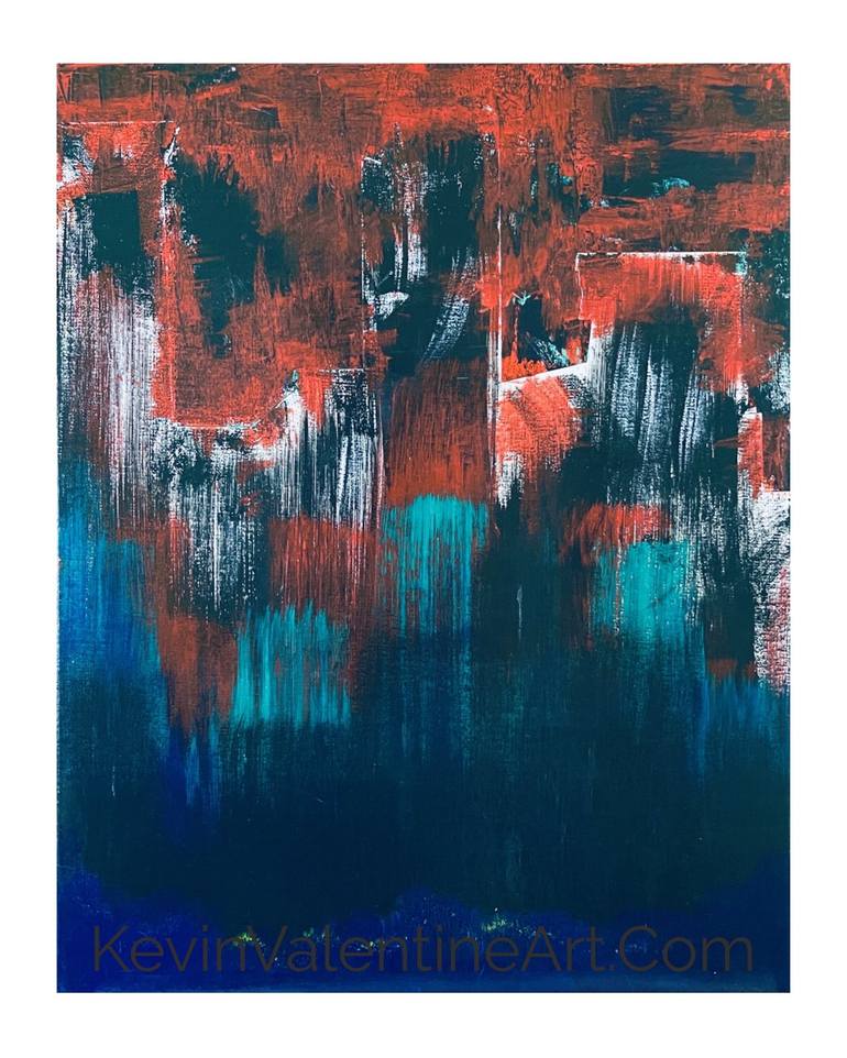 Original Abstract Expressionism Abstract Painting by Kevin Valentine