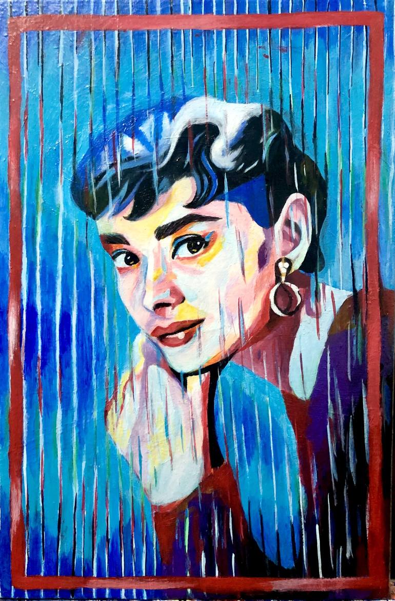 Audrey Hepburn's portrart (study) Painting by Dang Cao | Saatchi Art