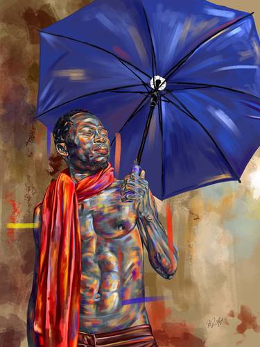 Original Figurative Men Digital by Ojenike Oladapo