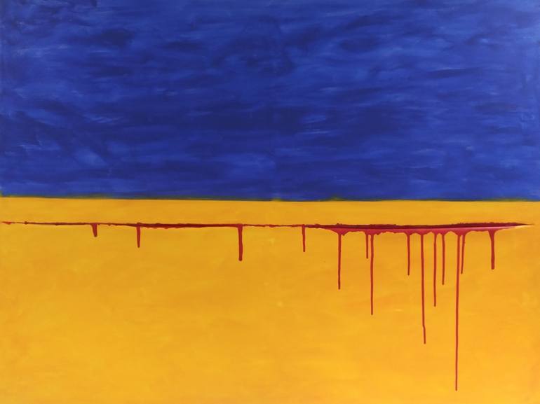 アブストラクトペインティング Light of Summer Painting by Tran Tuan | Saatchi Art India