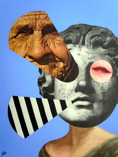 Original Surrealism People Collage by Nicole Dahlke