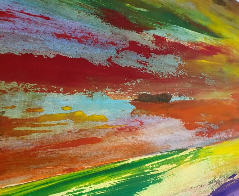 Original Abstract Seascape Painting by Marjolein Mirán