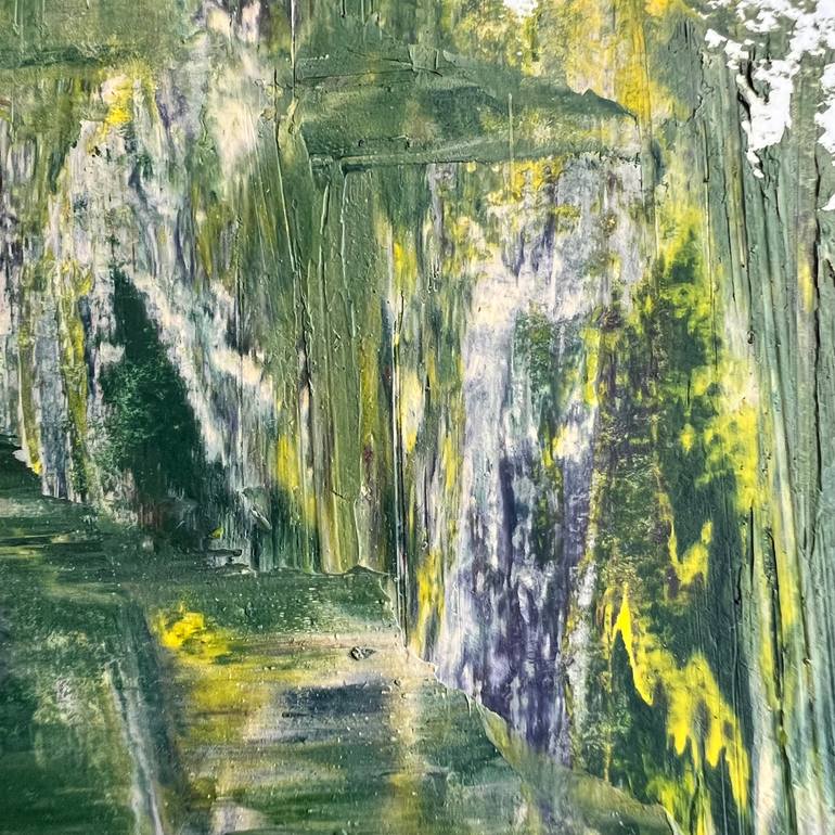 Original Abstract Cities Painting by Gurgen Vardykian