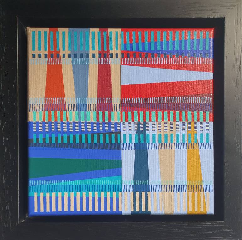 Original Geometric Painting by Diana Large