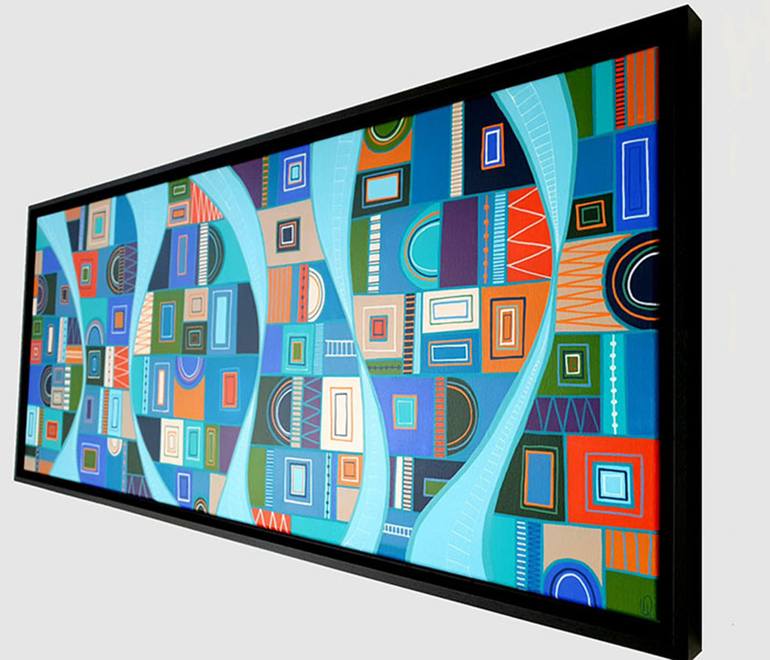 Original Abstract Expressionism Abstract Painting by Diana Large