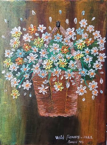 Original Floral Painting by Sunmi Chavis