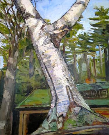 Print of Impressionism Tree Paintings by Nicole Roskos