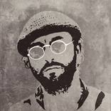 Lucio Dalla blue flat Mixed Media by Andrea Gatti