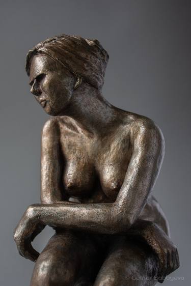 Original Fine Art Nude Sculpture by Gülnar Babayeva